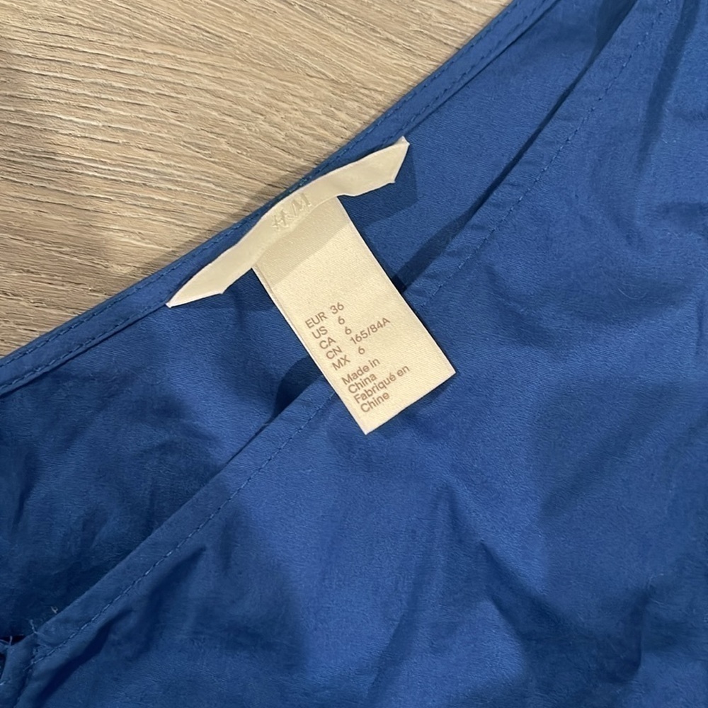 H&M Blue Ruffle Tank Top - Picture 5 of 6